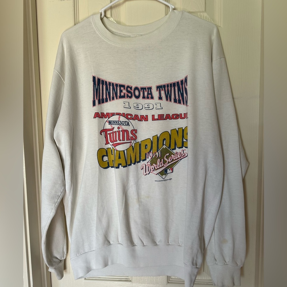1991 Minnesota Twins Championship Sweater